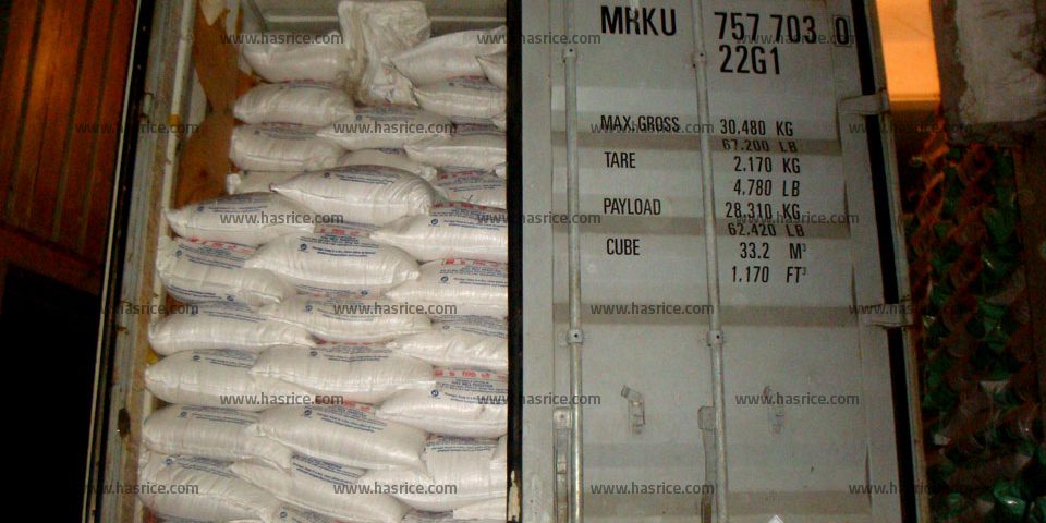 10% Broken White Rice Shipment