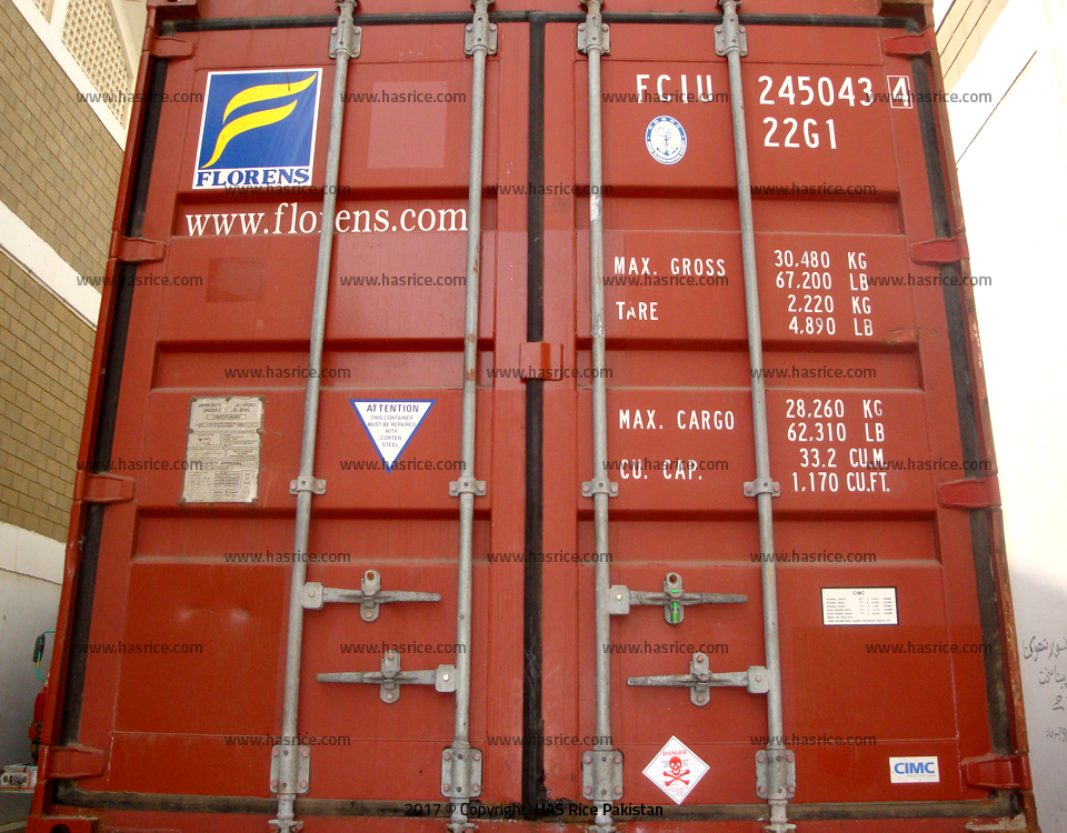 PK385 Basmati Rice Shipment