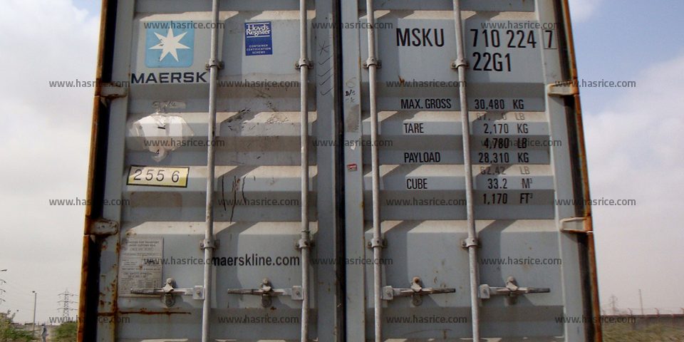 Irri9 White Rice Shipment