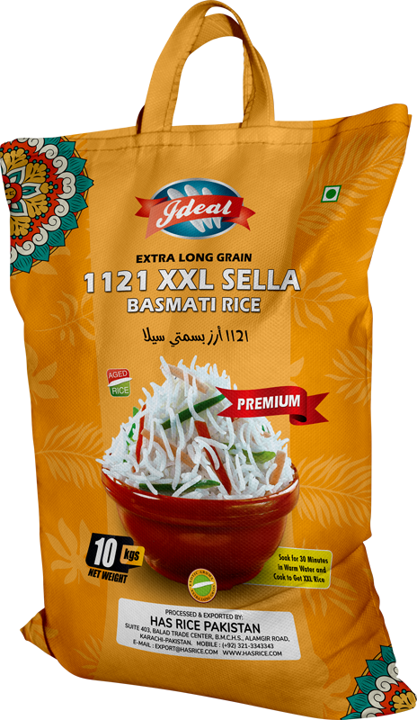 Ideal 1121 Sella Basmati Rice 10kg Nonwoven Bag