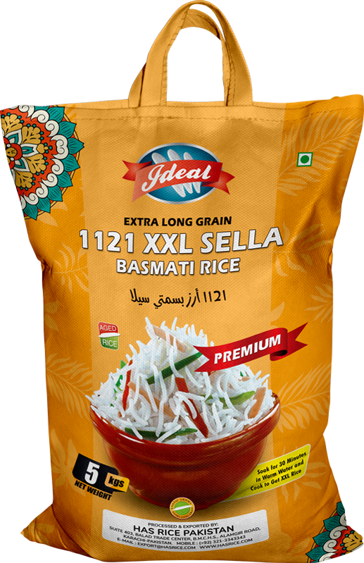 Ideal 1121 Sella Basmati Rice 5kg Nonwoven Bag