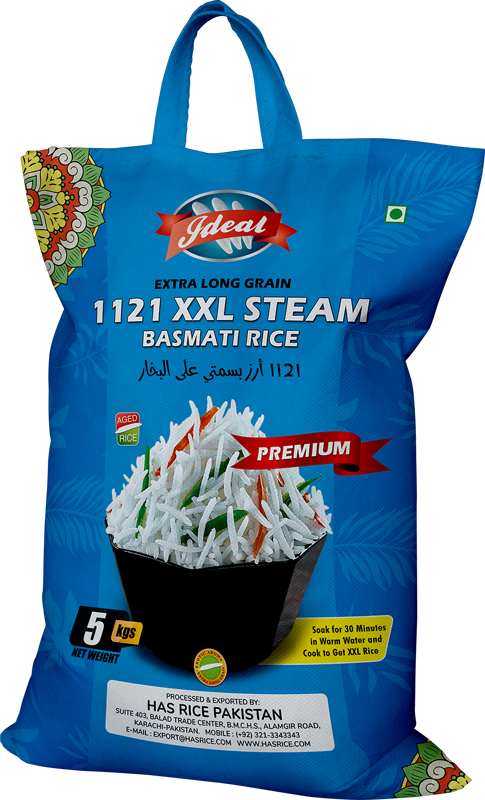 Ideal 1121 Steam Basmati Rice 5kg Nonwoven Bag