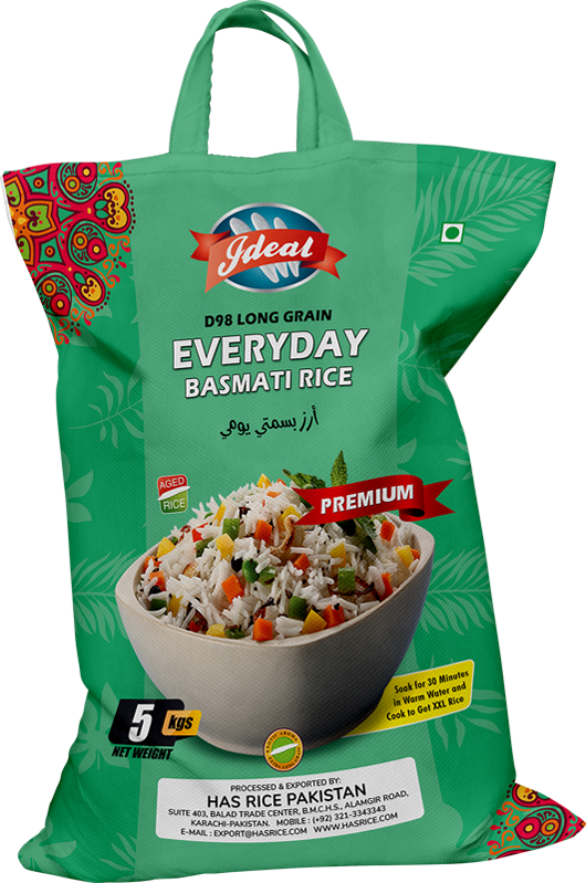 Ideal D98 Basmati Rice 5kg Nonwoven Bag
