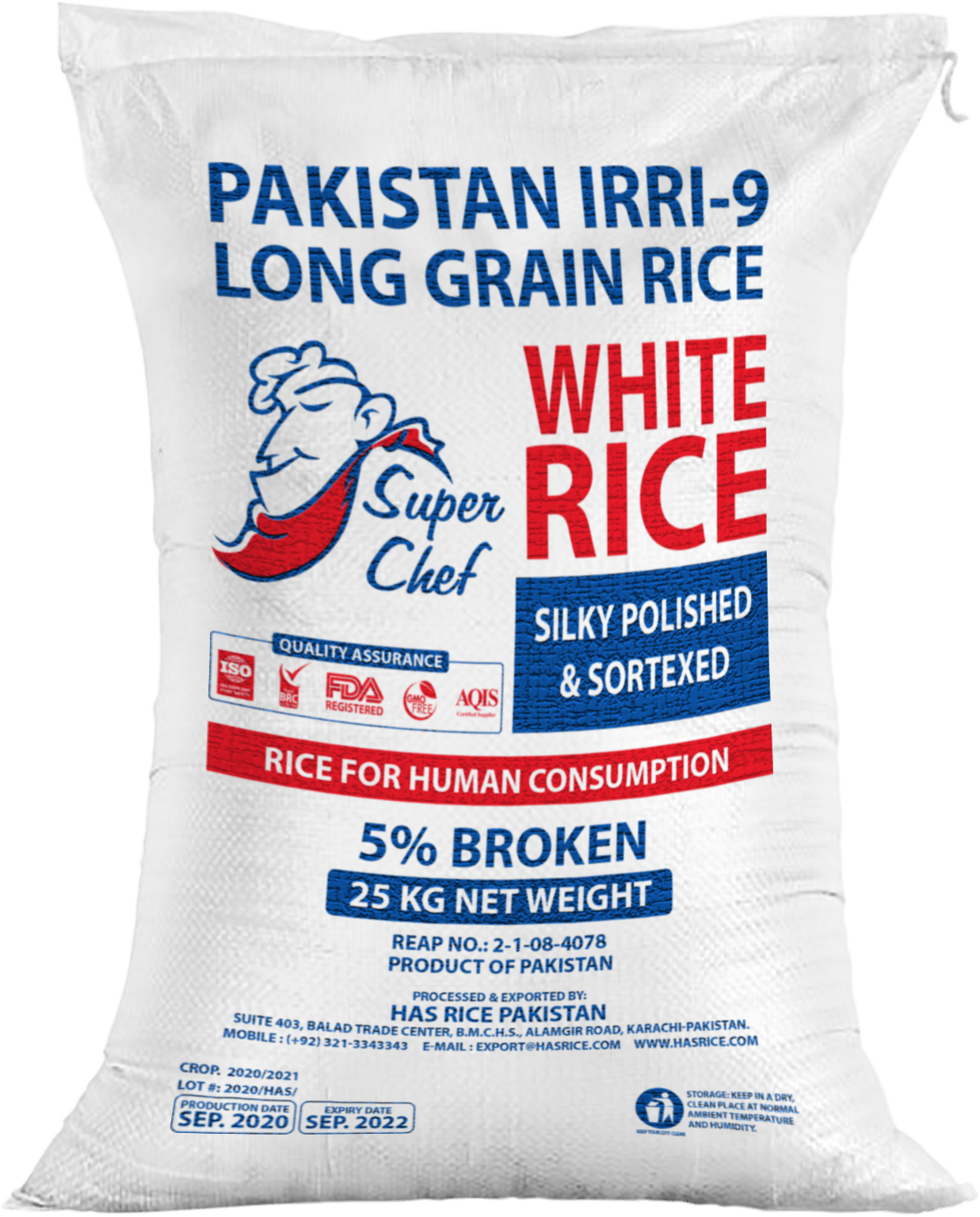 Irri 9 White 25kg Min